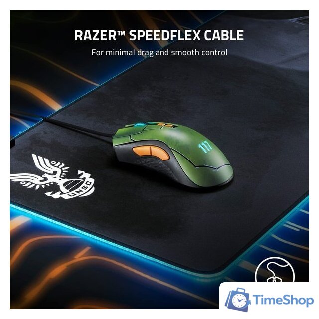 Игровая мышь Razer DeathAdder V2 Halo Infinite - Изображение №5 — Интернет-магазин Time-Shop