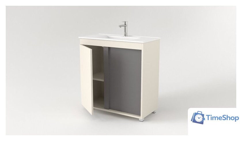  Дабер Тумба под умывальник 013 WeltWasser Deilbach 7517-80 Т13.8W.0.19 (бежевый/серый) - Изображение №2 — Интернет-магазин Time-Shop