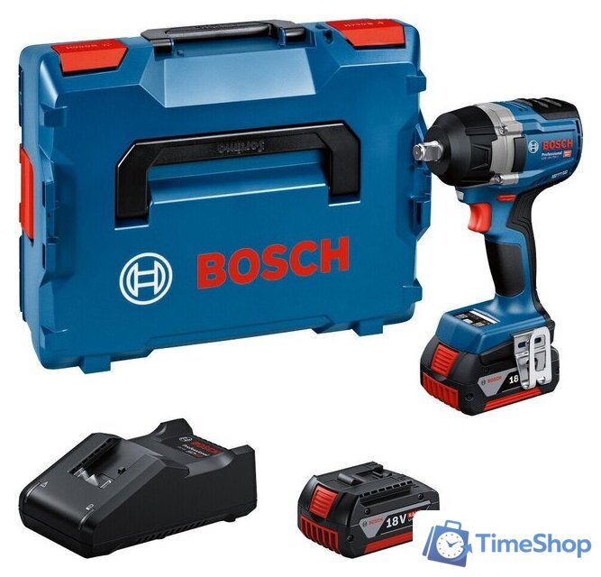 Гайковерт Bosch GDS 18V-750 C Professional 06019L9003 (с 2-мя АКБ, кейс) - Изображение №1 — Интернет-магазин Time-Shop