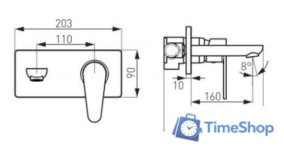 Смеситель Ferro Algeo BAG3PA18 - Изображение №2 — Интернет-магазин Time-Shop