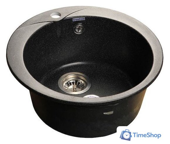 Кухонная мойка GranFest Rondo GF-R480 (черный) - Изображение №1 — Интернет-магазин Time-Shop