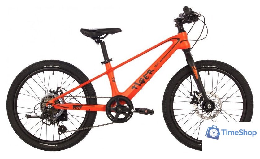 Детский велосипед Novatrack 20 Tiger 20MHD.TIGER.OR4 (оранжевый) - Изображение №1 — Интернет-магазин Time-Shop