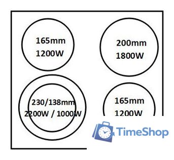 Варочная панель Weissgauff HV 641 BS - Изображение №2 — Интернет-магазин Time-Shop
