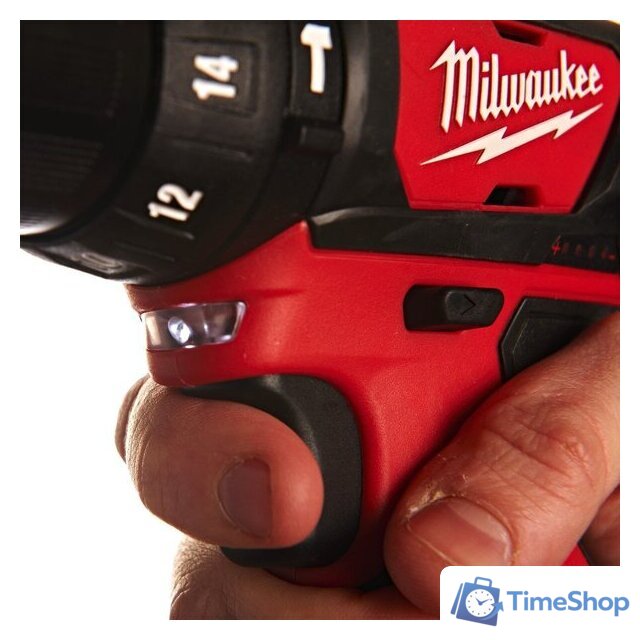 Ударная дрель-шуруповерт Milwaukee M12 BPD-202C 4933441940 (с 2-мя АКБ, кейс) - Изображение №3 — Интернет-магазин Time-Shop