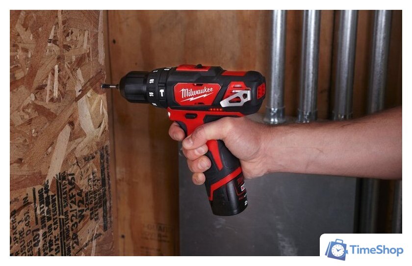 Ударная дрель-шуруповерт Milwaukee M12 BPD-202C 4933441940 (с 2-мя АКБ, кейс) - Изображение №10 — Интернет-магазин Time-Shop