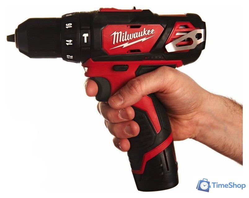 Ударная дрель-шуруповерт Milwaukee M12 BPD-202C 4933441940 (с 2-мя АКБ, кейс) - Изображение №8 — Интернет-магазин Time-Shop
