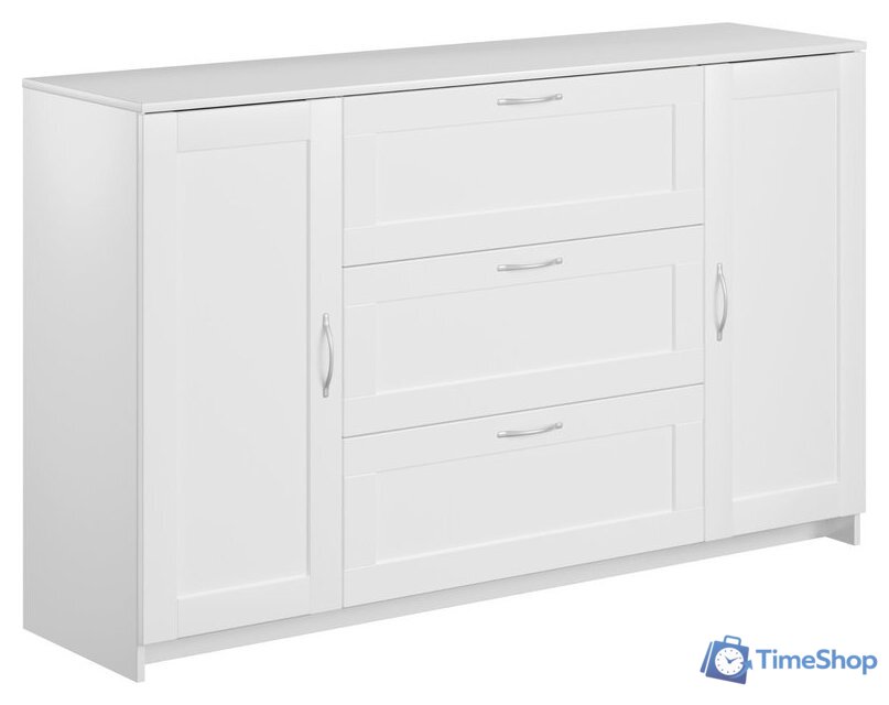 Комод Mio Tesoro Сириус 2 двери и 3 ящика 156x95 2.02.03.290.1 (белый) - Изображение №1 — Интернет-магазин Time-Shop