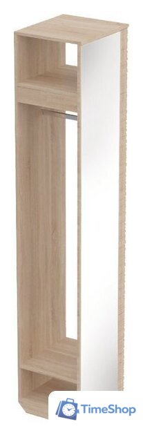 Вешалка для одежды Мебельград Элана с зеркалом (дуб сонома) - Изображение №1 — Интернет-магазин Time-Shop