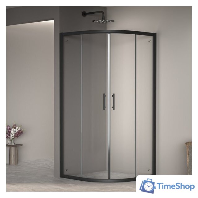 Душевой уголок RGW PA-51B 02085188-14 80x80 (черный/прозрачное стекло) - Изображение №1 — Интернет-магазин Time-Shop