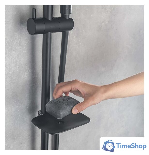 Душевая система  Aquatek Вега AQ1075MB (черный матовый) - Изображение №14 — Интернет-магазин Time-Shop