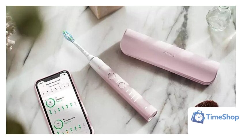 Электрическая зубная щетка Philips Sonicare DiamondClean Series 9000 HX9911/84 - Изображение №7 — Интернет-магазин Time-Shop