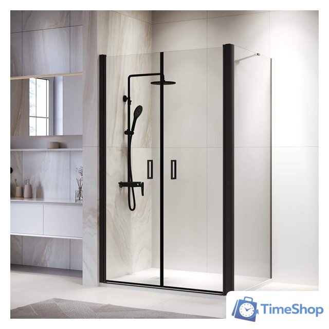 Душевой уголок RGW PA-144B (PA-104B+Z-050-2B+O-204B) 060814468-14 60x80 (черный/прозрачное стекло) - Изображение №1 — Интернет-магазин Time-Shop