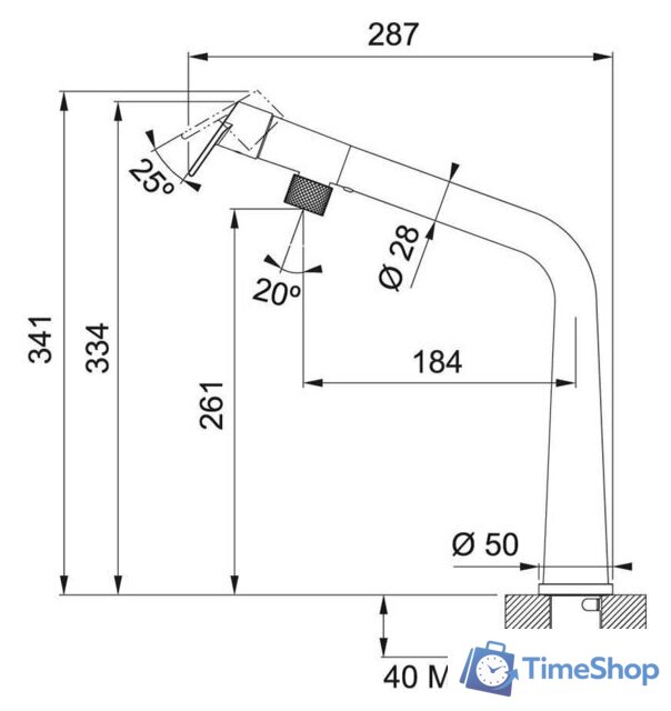 Смеситель Franke Icon 115.0625.187 (черный матовый) - Изображение №3 — Интернет-магазин Time-Shop