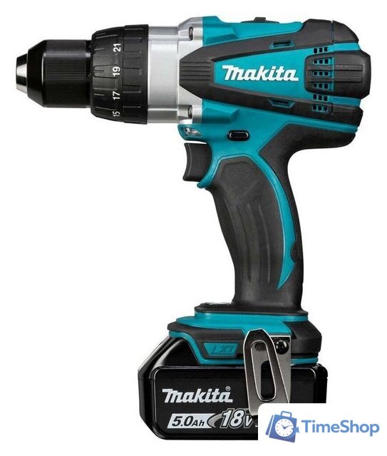 Дрель-шуруповерт Makita DDF458RTJ (с 2-мя АКБ, кейс) - Изображение №2 — Интернет-магазин Time-Shop