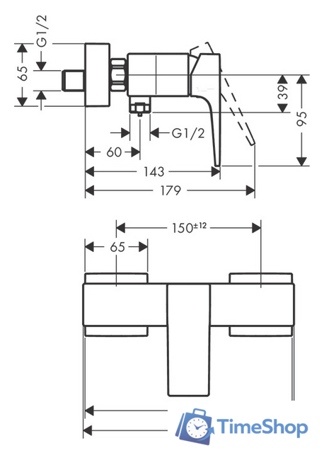 Смеситель Hansgrohe Metropol 32560990 (золотистый) - Изображение №2 — Интернет-магазин Time-Shop