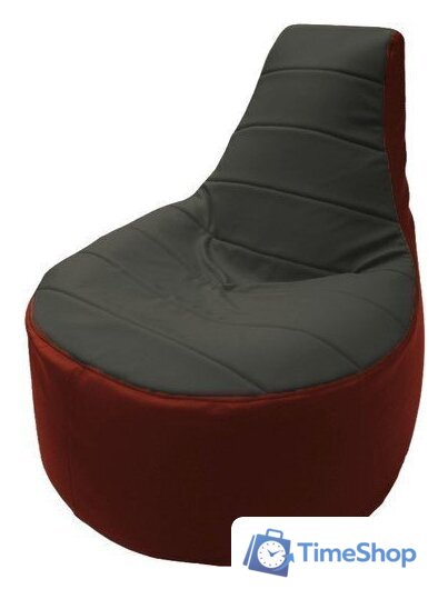 Кресло-мешок Flagman Трон Т1.3-38 (серый/красный) - Изображение №1 — Интернет-магазин Time-Shop