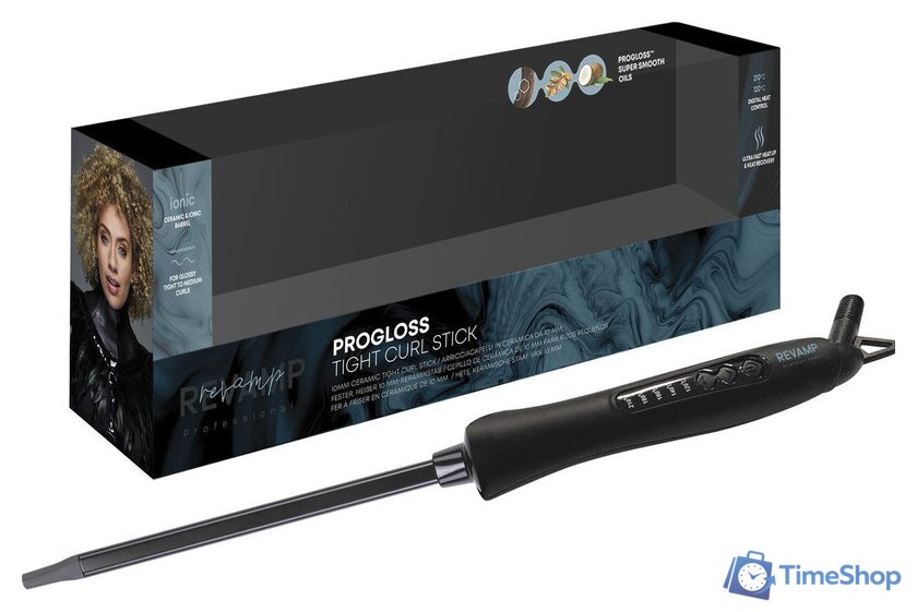 Круглая  плойка Revamp Progloss Tight Curl Stick TO-1100 - Изображение №7 — Интернет-магазин Time-Shop