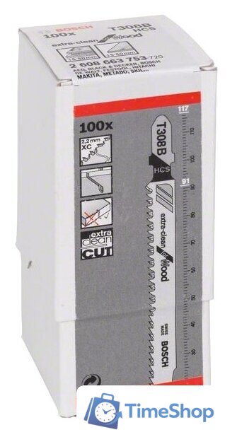 Набор оснастки для электроинструмента Bosch 2608663753 (100 предметов) - Изображение №1 — Интернет-магазин Time-Shop