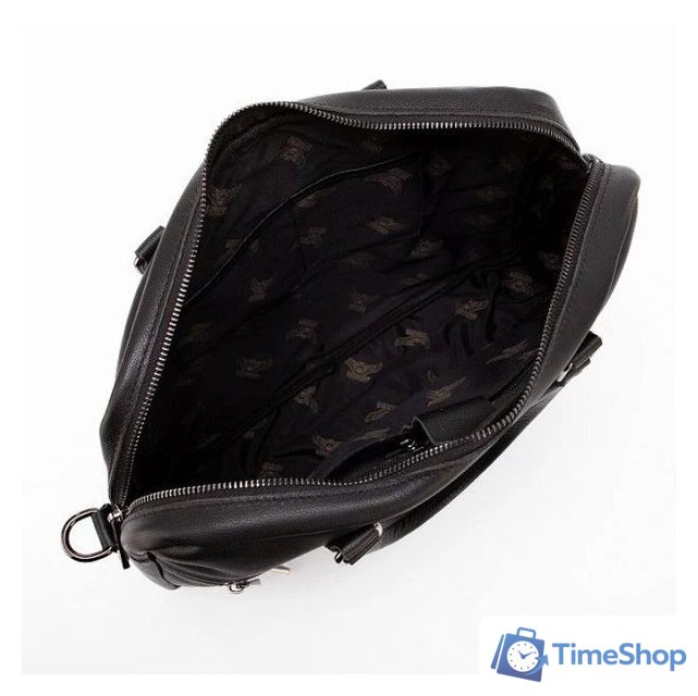 Мужская сумка Poshete 253-7090-43-BLK (черный) - Изображение №3 — Интернет-магазин Time-Shop