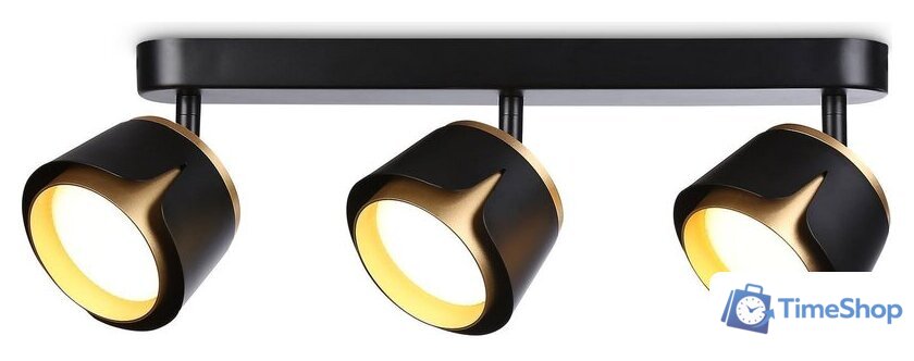 Спот Ambrella light Techno spot TN71237/3 BK/GD - Изображение №1 — Интернет-магазин Time-Shop