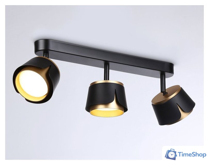 Спот Ambrella light Techno spot TN71237/3 BK/GD - Изображение №3 — Интернет-магазин Time-Shop