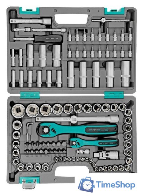 Универсальный набор инструментов Stels 14122 (109 предметов) - Изображение №4 — Интернет-магазин Time-Shop