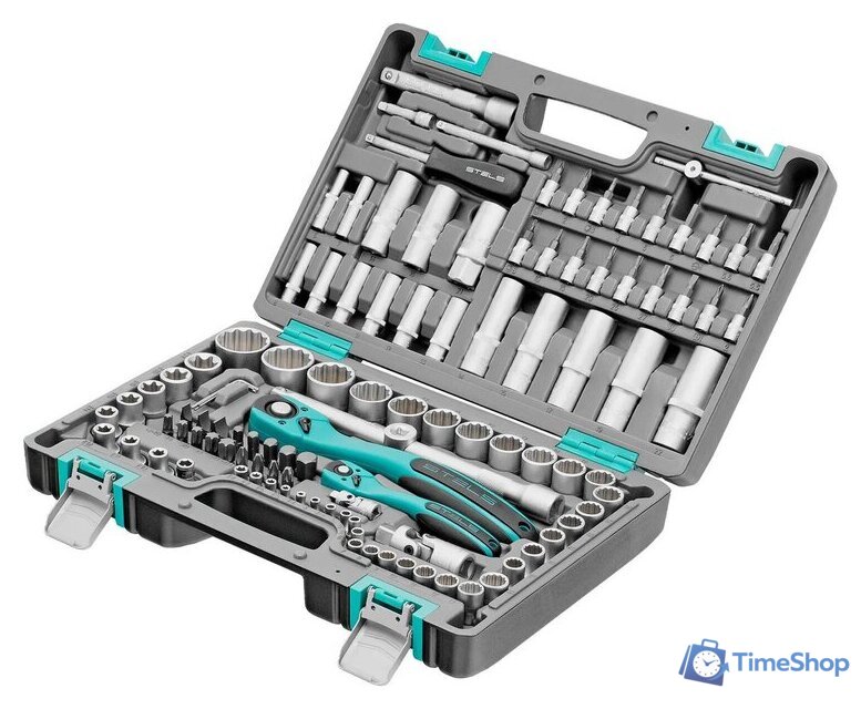 Универсальный набор инструментов Stels 14122 (109 предметов) - Изображение №2 — Интернет-магазин Time-Shop