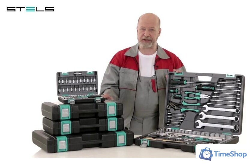 Универсальный набор инструментов Stels 14122 (109 предметов) - Изображение №7 — Интернет-магазин Time-Shop