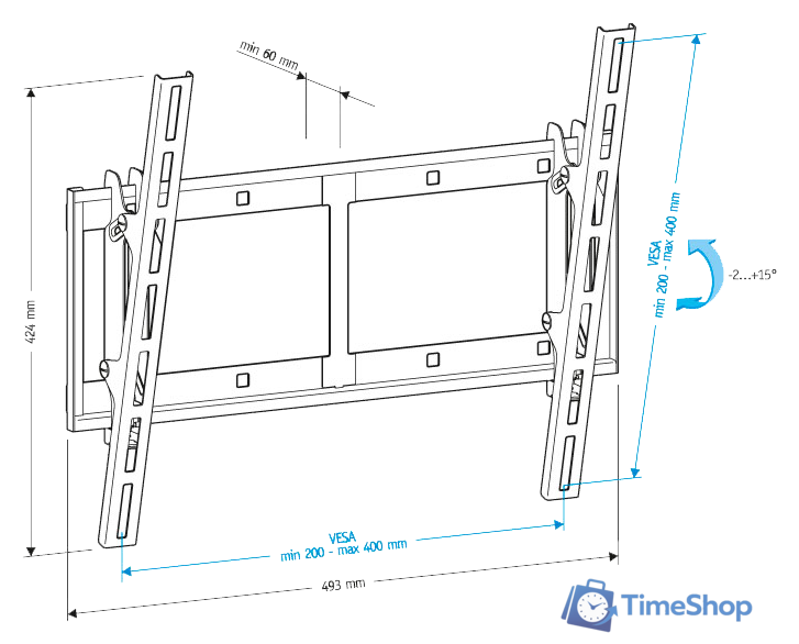 Кронштейн для телевизора Holder LCD-T4609 - Изображение №2 — Интернет-магазин Time-Shop