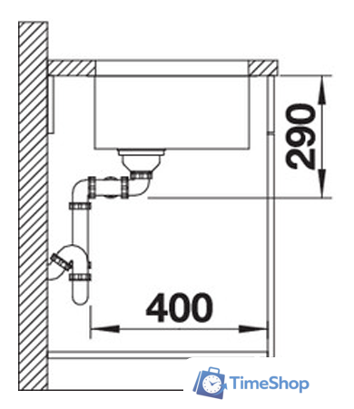 Кухонная мойка Blanco Andano 340/340-U (без клапана-автомата) - Изображение №3 — Интернет-магазин Time-Shop