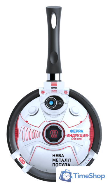 Блинная сковорода Нева металл посуда (НМП) Ферра Индукция 59224 - Изображение №3 — Интернет-магазин Time-Shop