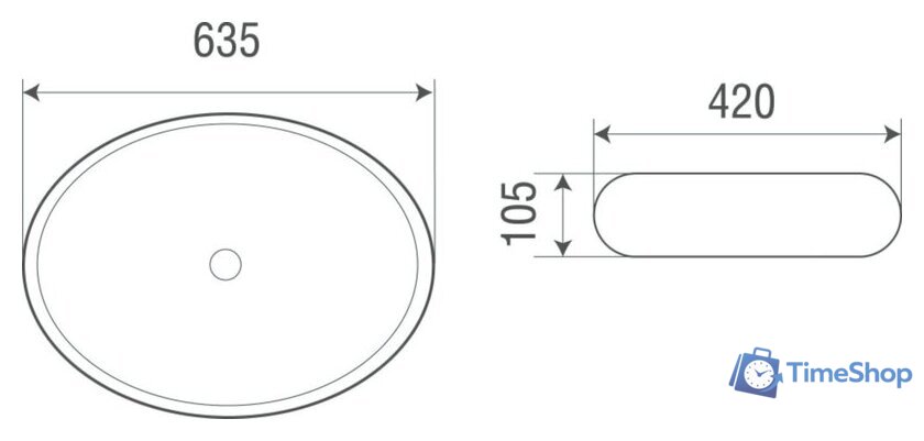 Умывальник WeltWasser Elbach 3075 - Изображение №3 — Интернет-магазин Time-Shop