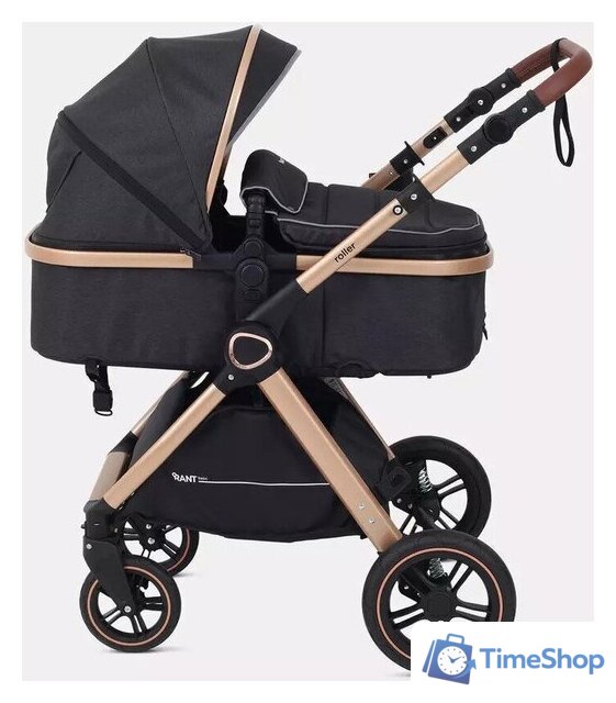 Универсальная коляска Rant Basic Roller Gold RA161 (2 в 1, black) - Изображение №15 — Интернет-магазин Time-Shop
