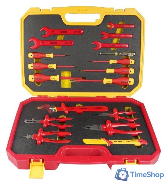 Универсальный набор инструментов Tolsen TTV83718 (18 предметов) - Изображение №2 — Интернет-магазин Time-Shop