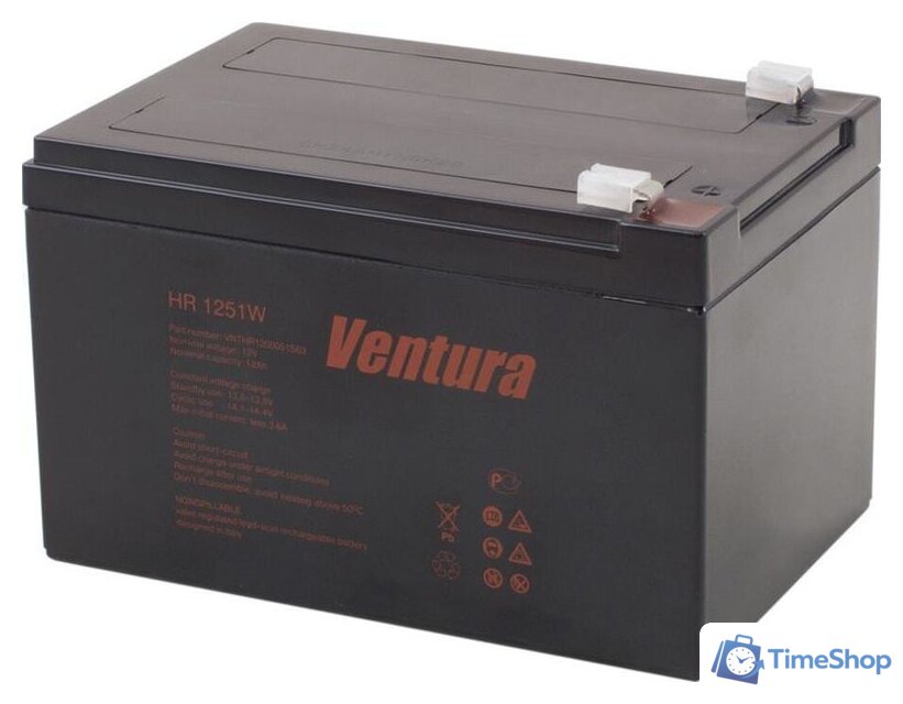 Аккумулятор для ИБП Ventura HR 1251W (12 В/12 А·ч) - Изображение №1 — Интернет-магазин Time-Shop
