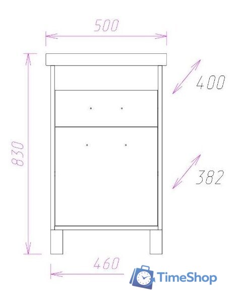  Onika Тумба с умывальником Натали 50.12 + Como 50 - Изображение №3 — Интернет-магазин Time-Shop