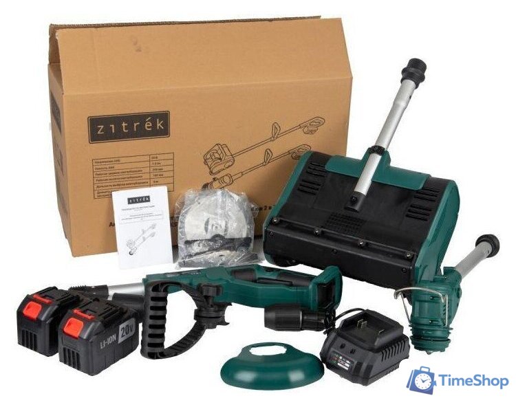  Zitrek ZKST25 083-2061 (снегоуборщик, триммер, 2 АКБ) - Изображение №1 — Интернет-магазин Time-Shop