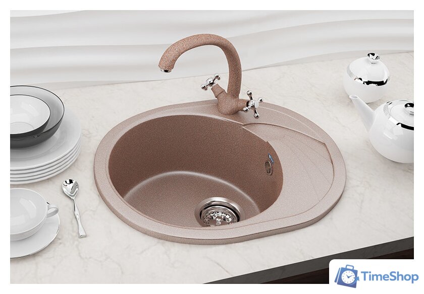 Кухонная мойка Ulgran U-403 (344 ультра-черный) - Изображение №2 — Интернет-магазин Time-Shop