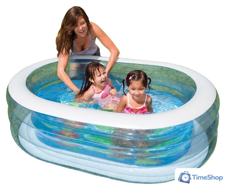 Надувной бассейн Intex Oval Whale Fun 163x107x46 (57482) - Изображение №1 — Интернет-магазин Time-Shop