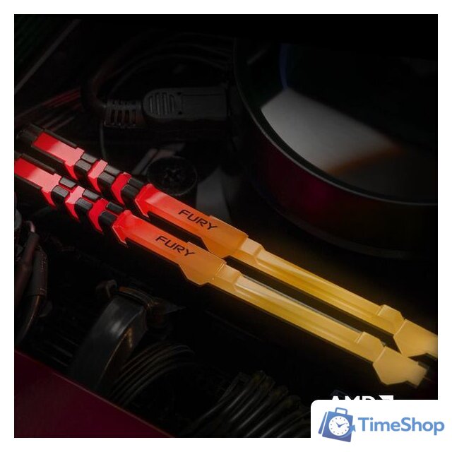 Оперативная память Kingston FURY Beast RGB 16GB DDR4 PC4-28800 KF436C18BBA/16 - Изображение №6 — Интернет-магазин Time-Shop