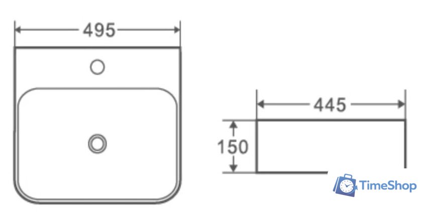 Умывальник WeltWasser Elbach 2237 - Изображение №4 — Интернет-магазин Time-Shop