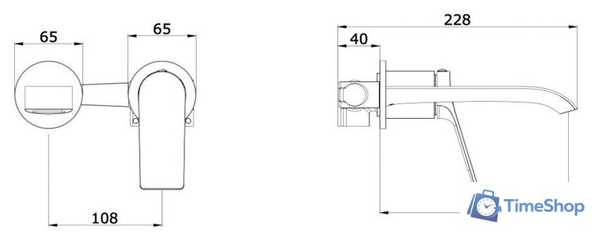 Смеситель Vieir V343513-G - Изображение №2 — Интернет-магазин Time-Shop