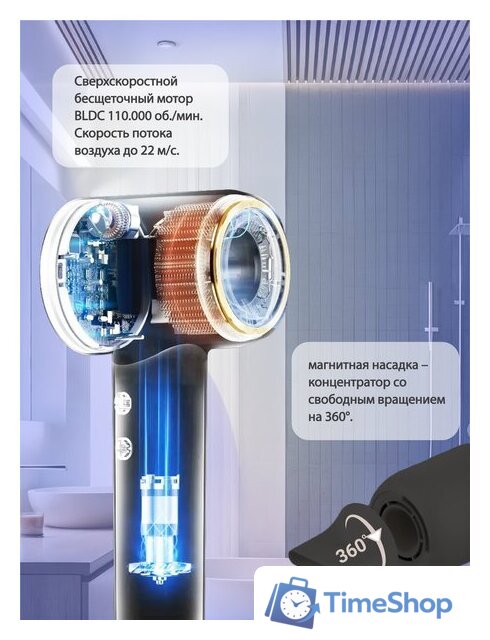 Фен Vivaris VB H8B (синий) - Изображение №5 — Интернет-магазин Time-Shop