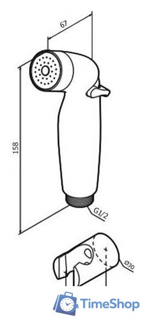 Гигиенический душ AM.PM F0201932 - Изображение №4 — Интернет-магазин Time-Shop