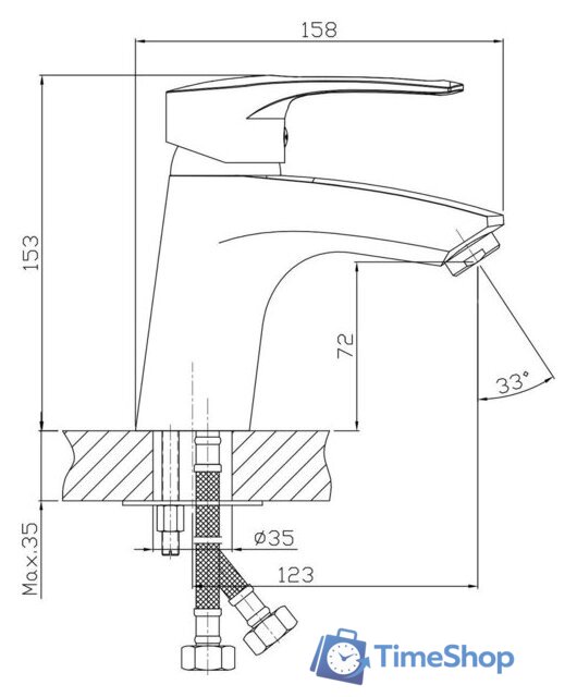 Смеситель Lauter Spray 21CK308C - Изображение №2 — Интернет-магазин Time-Shop