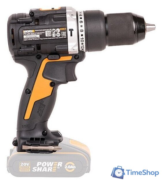 Ударная дрель-шуруповерт Worx WX352.9 (без АКБ) - Изображение №3 — Интернет-магазин Time-Shop