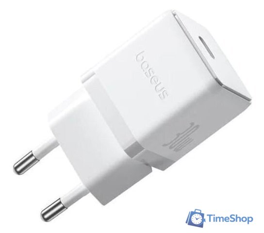 Сетевое зарядное Baseus Palm Fast Charger 1C 30W EU P10111605213-01 (белый) - Изображение №1 — Интернет-магазин Time-Shop