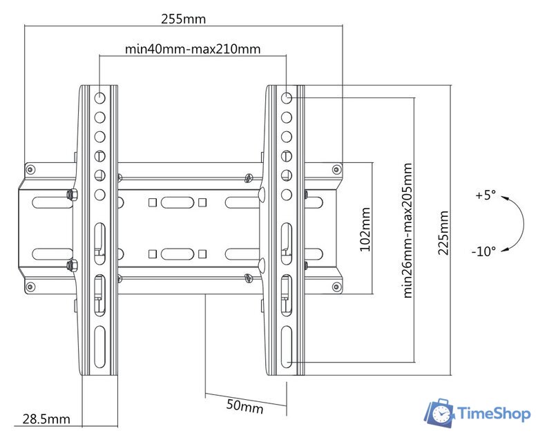 Кронштейн для телевизора Ultramounts UM836T - Изображение №2 — Интернет-магазин Time-Shop