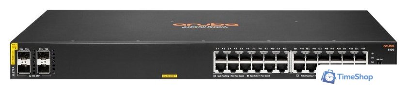 Управляемый коммутатор 2-го уровня Aruba 6100 Series JL677A - Изображение №1 — Интернет-магазин Time-Shop
