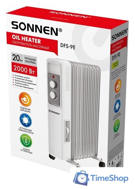 Масляный радиатор Sonnen DFS-9E - Изображение №2 — Интернет-магазин Time-Shop
